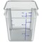 Carlisle 11.13 in. x 11.13 in. x 12.58 in. 18 qt. Squares Polycarbonate Food Storage Container - Clear